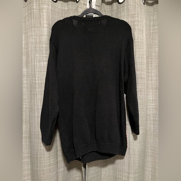 Vintage Black Floral Sweater - Picture 3 of 4